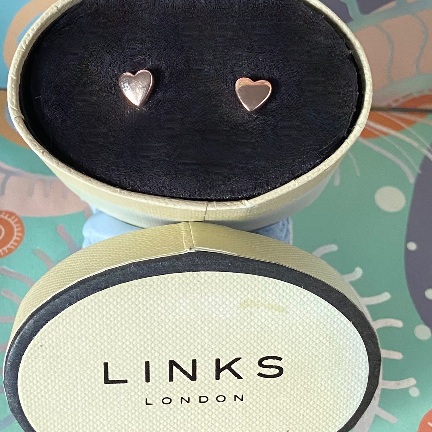 Links of London Gold 18kt vermeil, 925 Sterling Silver heart Stud earrings