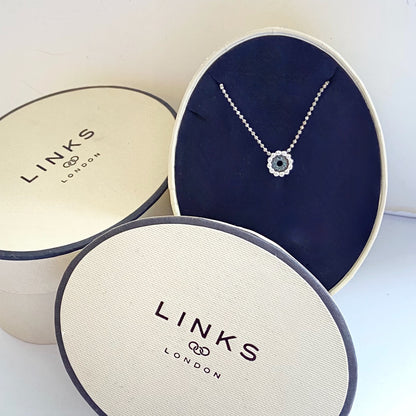 Links of London Effervescence  with Petite Blue Diamond Necklace