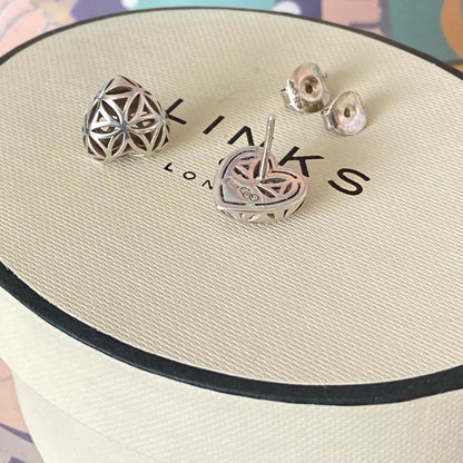 Links of London Maze Heart Stud Earrings