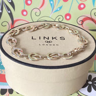 Sterling Silver Links of London Anoushka Union Chain Bracelet.