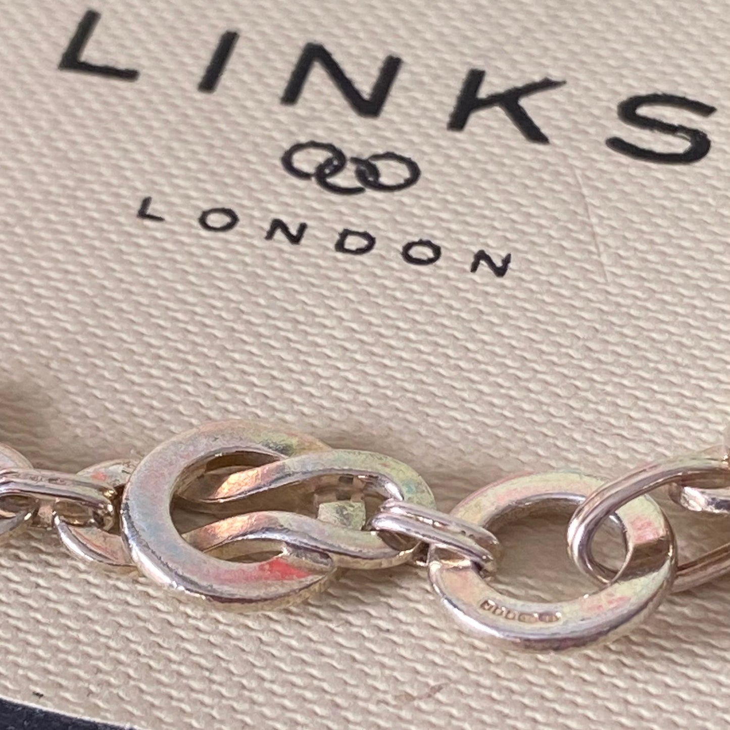 Sterling Silver Links of London Anoushka Union Chain Bracelet.