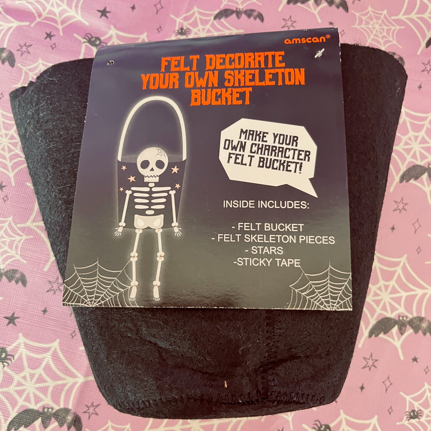 Halloween Party Bundle. Decorate your bucket, Bone Chilling Bunting, 4 Shaped Ghost Lights