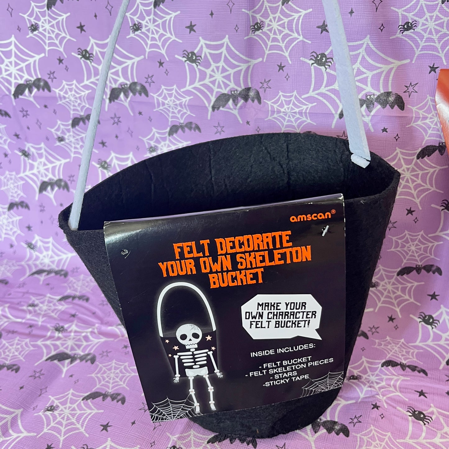 Halloween Party Bundle. Decorate your bucket, Bone Chilling Bunting, 4 Shaped Ghost Lights
