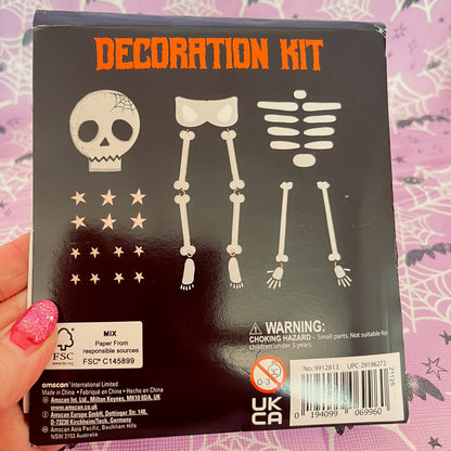 Halloween Party Bundle. Decorate your bucket, Bone Chilling Bunting, 4 Shaped Ghost Lights