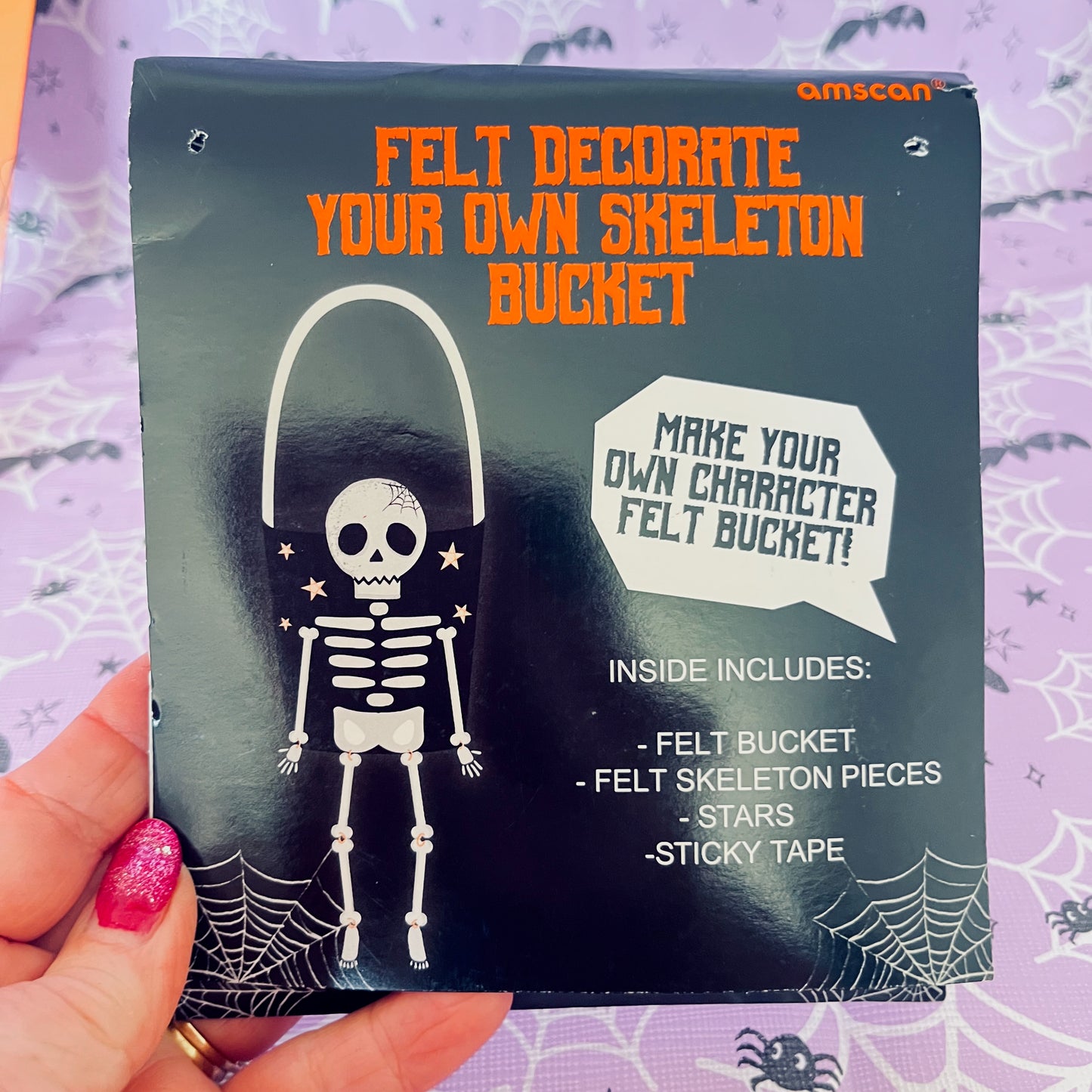 Halloween Party Bundle. Decorate your bucket, Bone Chilling Bunting, 4 Shaped Ghost Lights