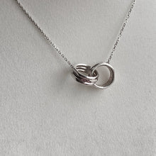 Load image into Gallery viewer, Sterling Silver Links of London 20/20 Silver Interlocking necklace
