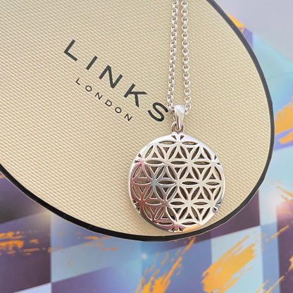 Links of London Maze Pendant Necklace with T Bar Clasp