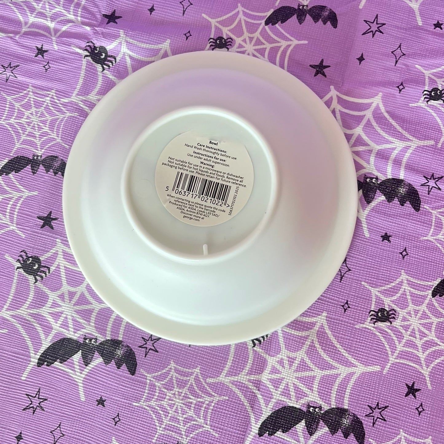 Plastic Halloween Bowl