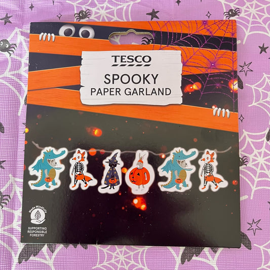 Spooky paper Garland ideal for decorating your home for halloween