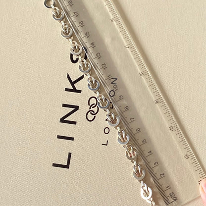 New!  Links of London 20/20 Silver Interlocking necklace