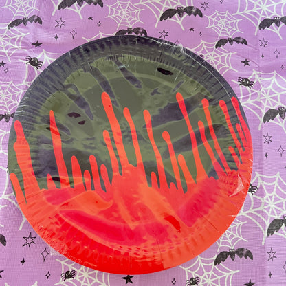 Halloween Blood Dripping Disposable Paper Plate
