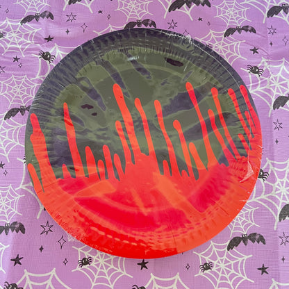 Halloween Blood Dripping Disposable Paper Plate