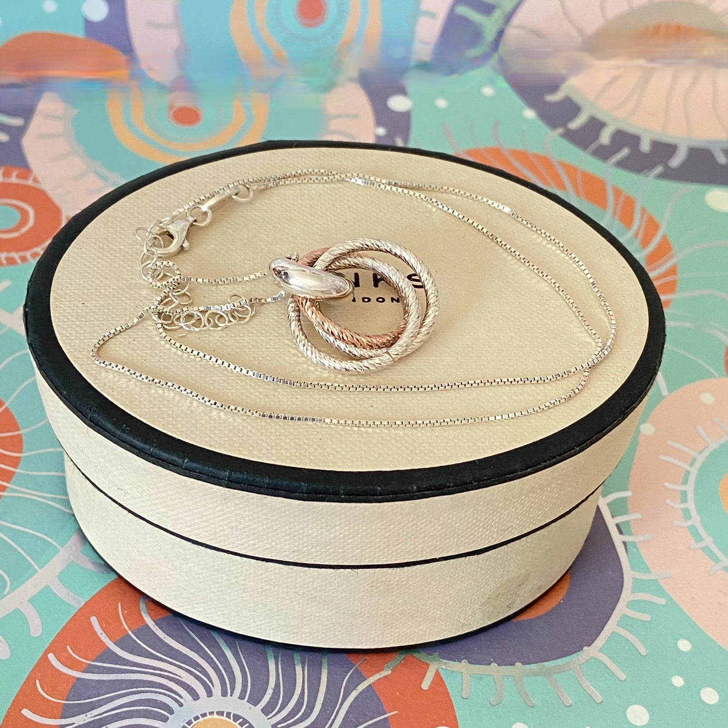 Links of London Aurora Bi-Metal Cluster Necklace