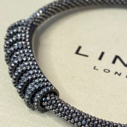 Links of London Star Dust Sterling Silver Crown Dark Ruthenium Bracelet