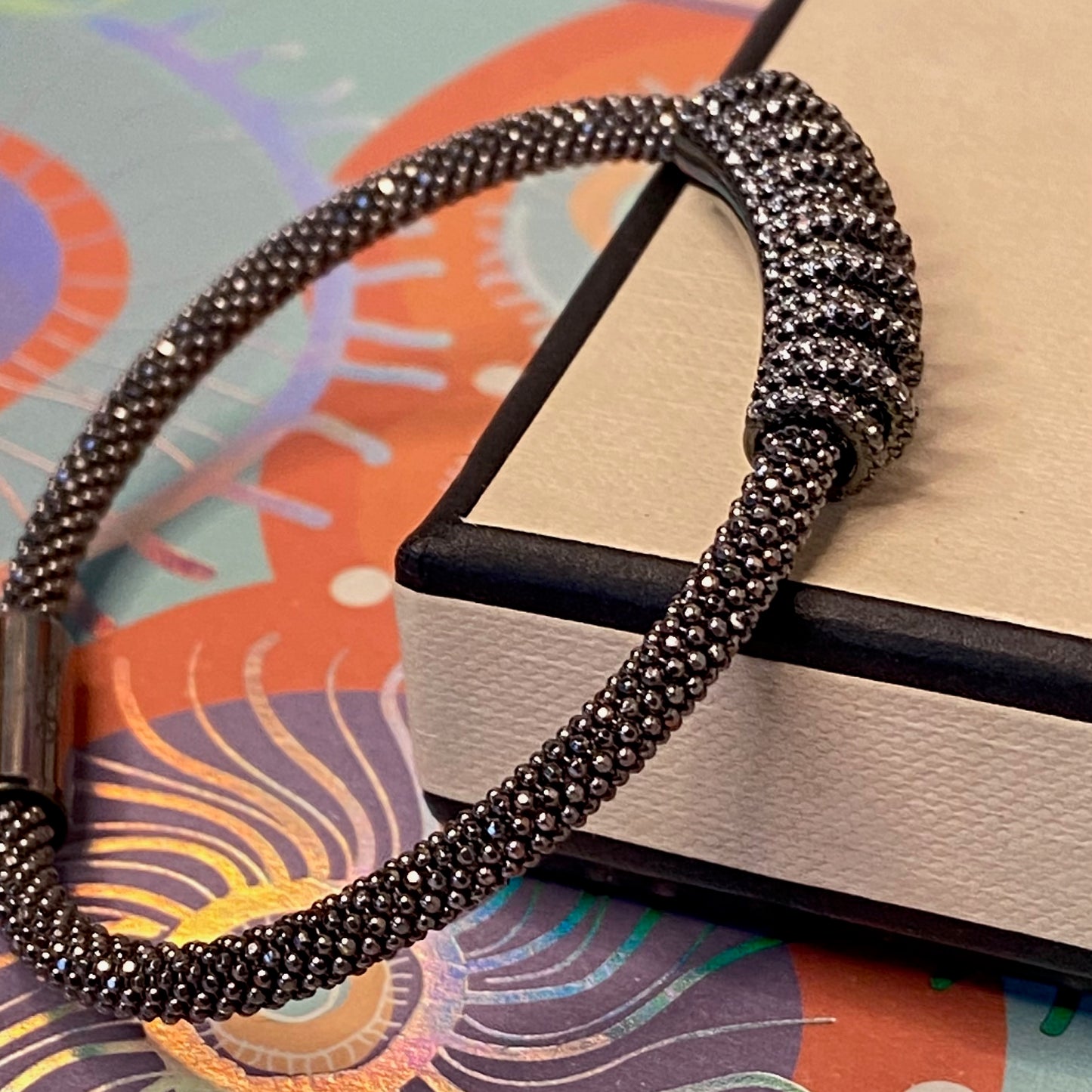 Links of London Star Dust Sterling Silver Crown Dark Ruthenium Bracelet