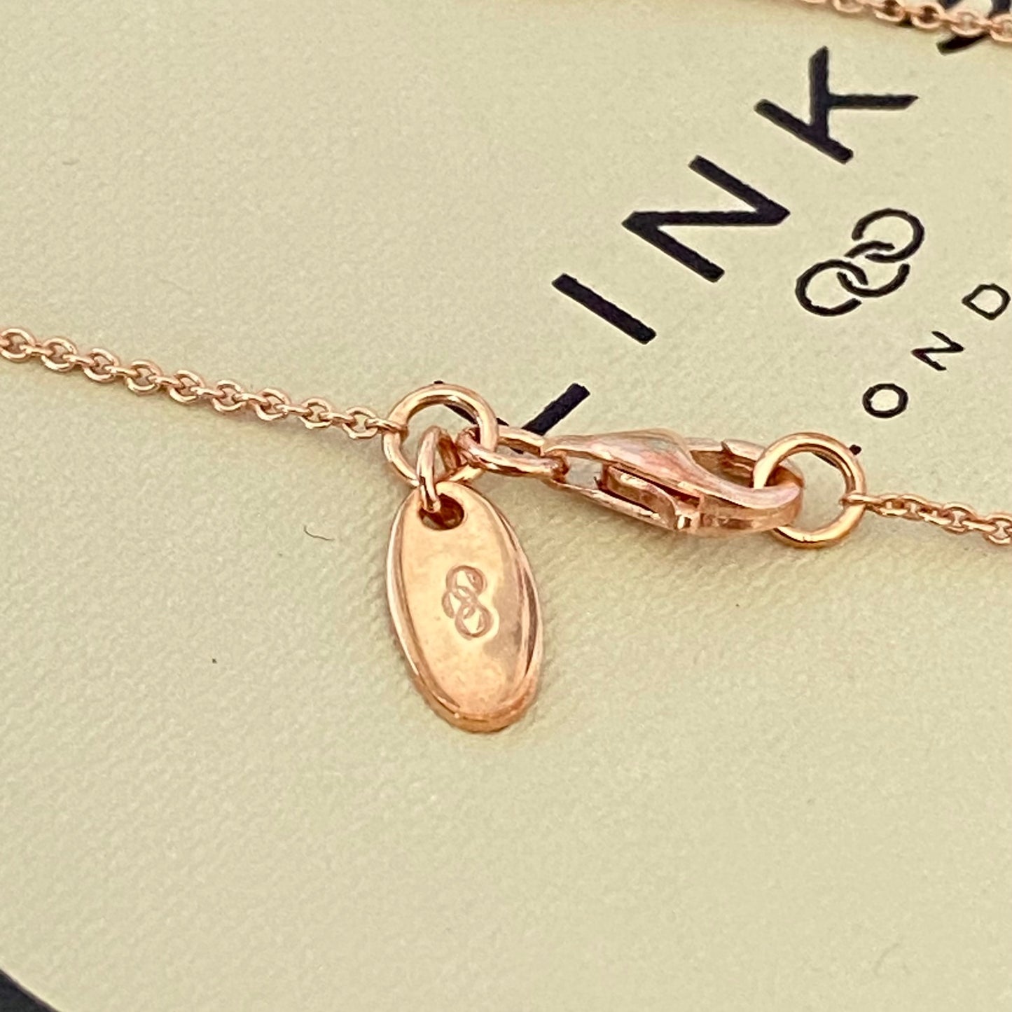 Links of London 18kt Gold Vermeil necklace with Clear Topaz round stones