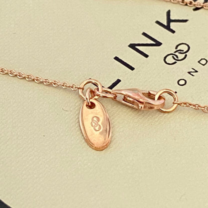 Links of London 18kt Gold Vermeil necklace with Clear Topaz round stones