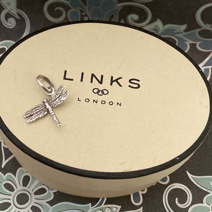 Preloved Sterling Silver Links of London Dragon fly 925 Charm