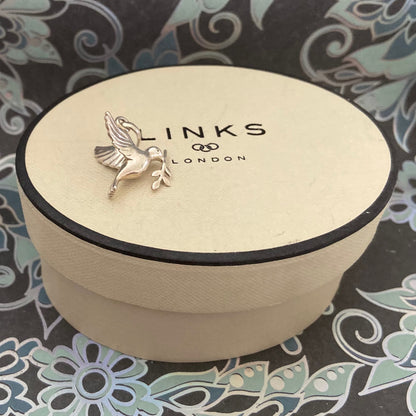 Preloved Sterling Silver Links of London Peace Dove 925 Charm