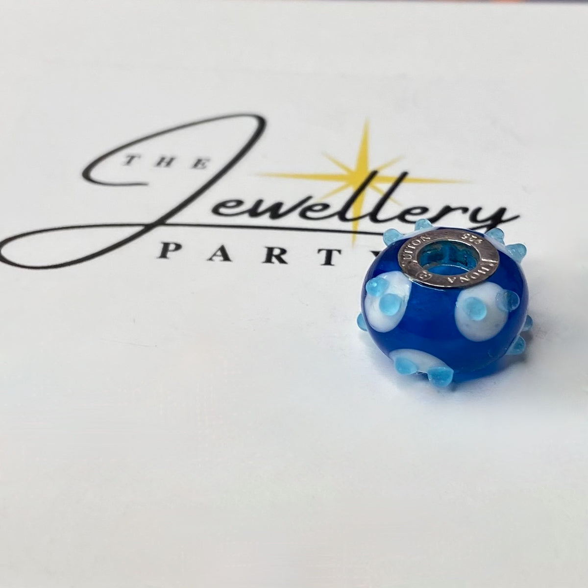 Rhona Sutton Blue and White Sterling Silver Charm