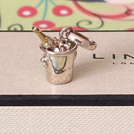 Links of London Sterling Silver and 18ct Gold Vermeil Champagne Bucket Charm