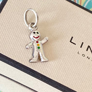 Authentic Links of London Sterling Silver Ginger Bread Man Charm perfect