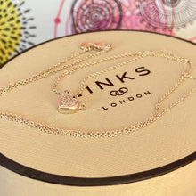 Load image into Gallery viewer, LINKS OF LONDON Diamond Pave Essentials 925 Sterling Silver Heart Necklace RRP£195
