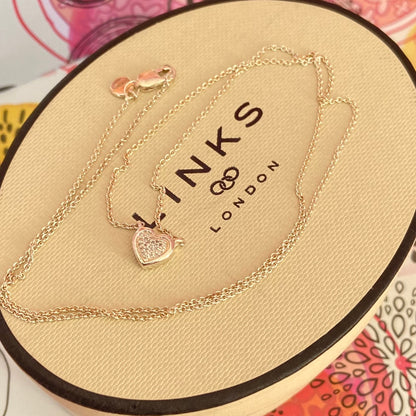 Links of London  Diamond Pave Essentials Heart Necklace