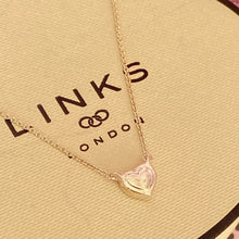 Load image into Gallery viewer, LINKS OF LONDON Diamond Pave Essentials 925 Sterling Silver Heart Necklace RRP£195

