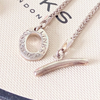 Links of London Blue Topaz Tear Drop Pendent Necklace