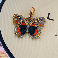 LINKS OF LONDON Butterfly Charm Pendant with Diamond and Sapphire New in original packaging