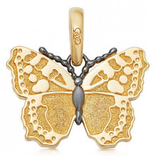 Load image into Gallery viewer, LINKS OF LONDON Butterfly Charm Pendant with Diamond and Sapphire New in original packaging
