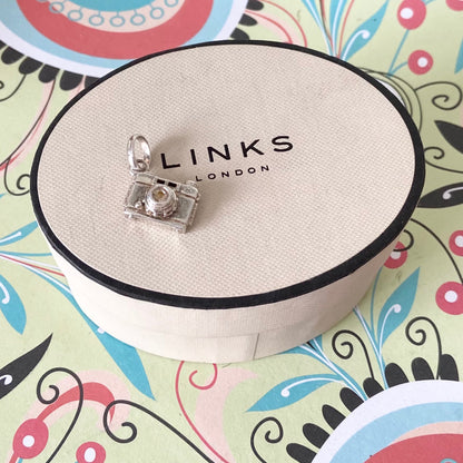 Preloved Sterling Silver Links of London Camera 925 Charm
