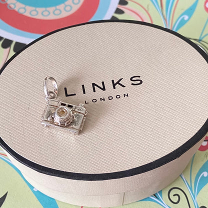 Preloved Sterling Silver Links of London Camera 925 Charm