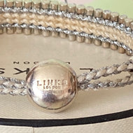 Links of London Sterling Silver cream and silver adjustable Friendship Bracelet