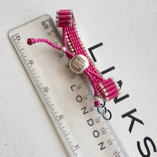 Load image into Gallery viewer, Links of London Parolympics Pink Sterling Silver rare  adjustable Friendship Bracelet
