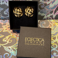 Electica Vintage Gold Costume Jewellery Vintage Earrings