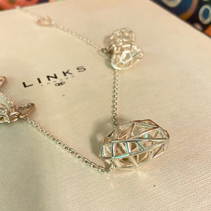 Links of London Sterling Silver Flutter and Wow Necklace