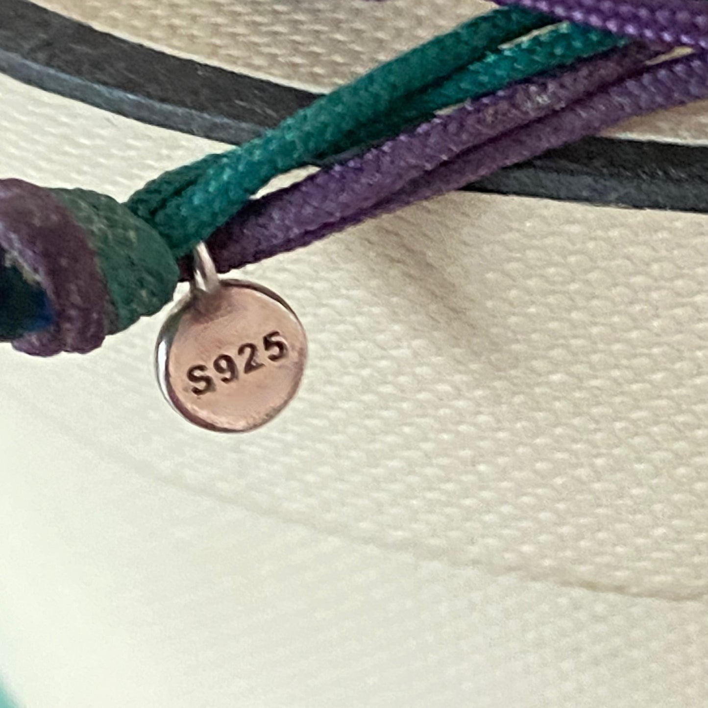 Links of London Silver Wimbledon Ball Cord  Friendship Bracelet