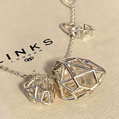 Links of London Sterling Silver Flutter and Wow Necklace