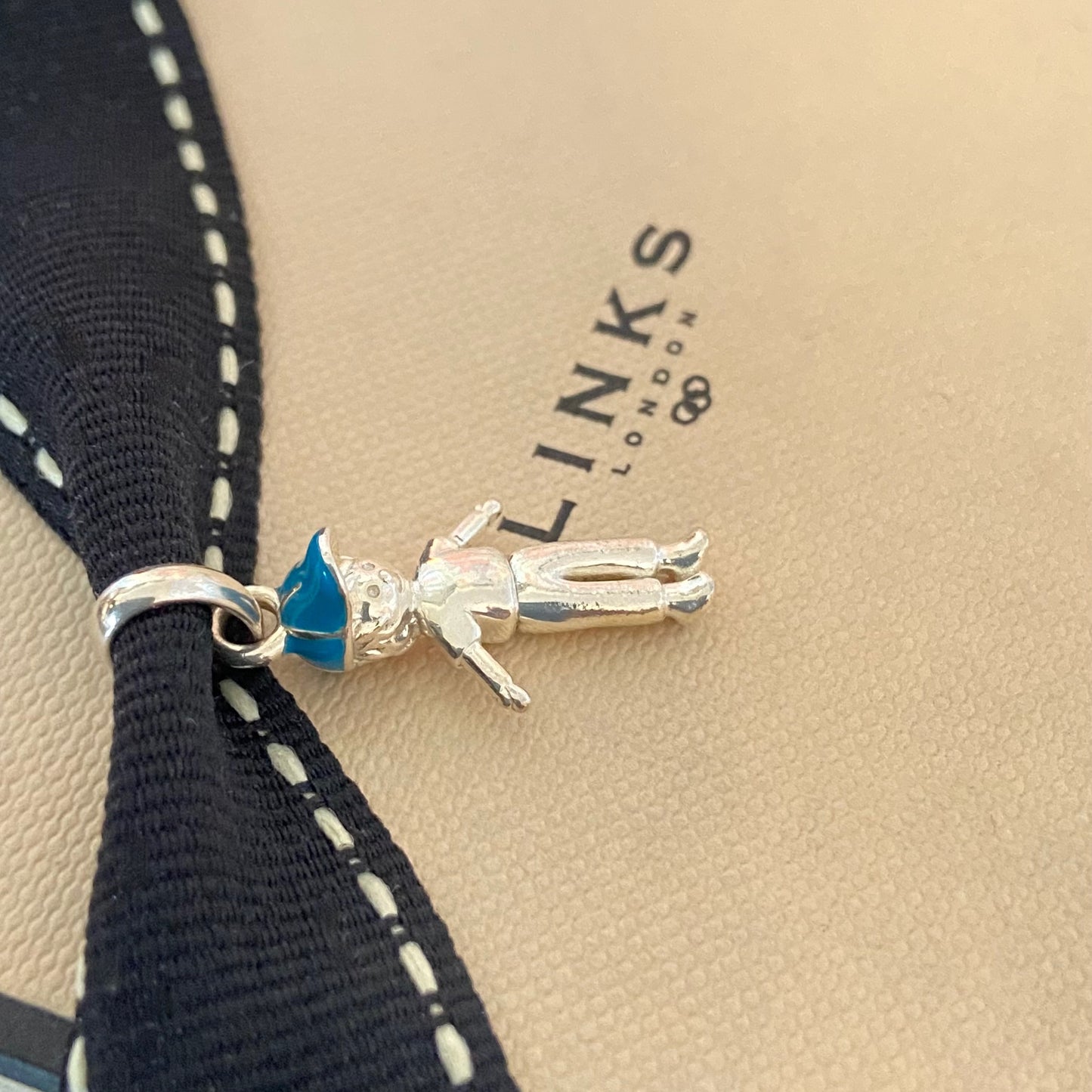 Links of London Sterling Silver Little Boy With Blue Hat  Charm Rare Collectible. Be the first to love this