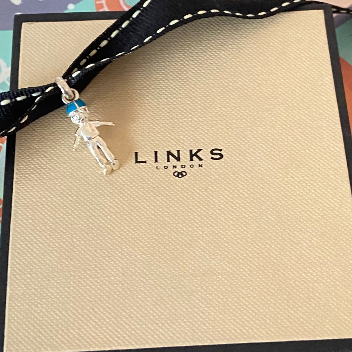 Links of London Sterling Silver Little Boy With Blue Hat  Charm Rare Collectible. Be the first to love this