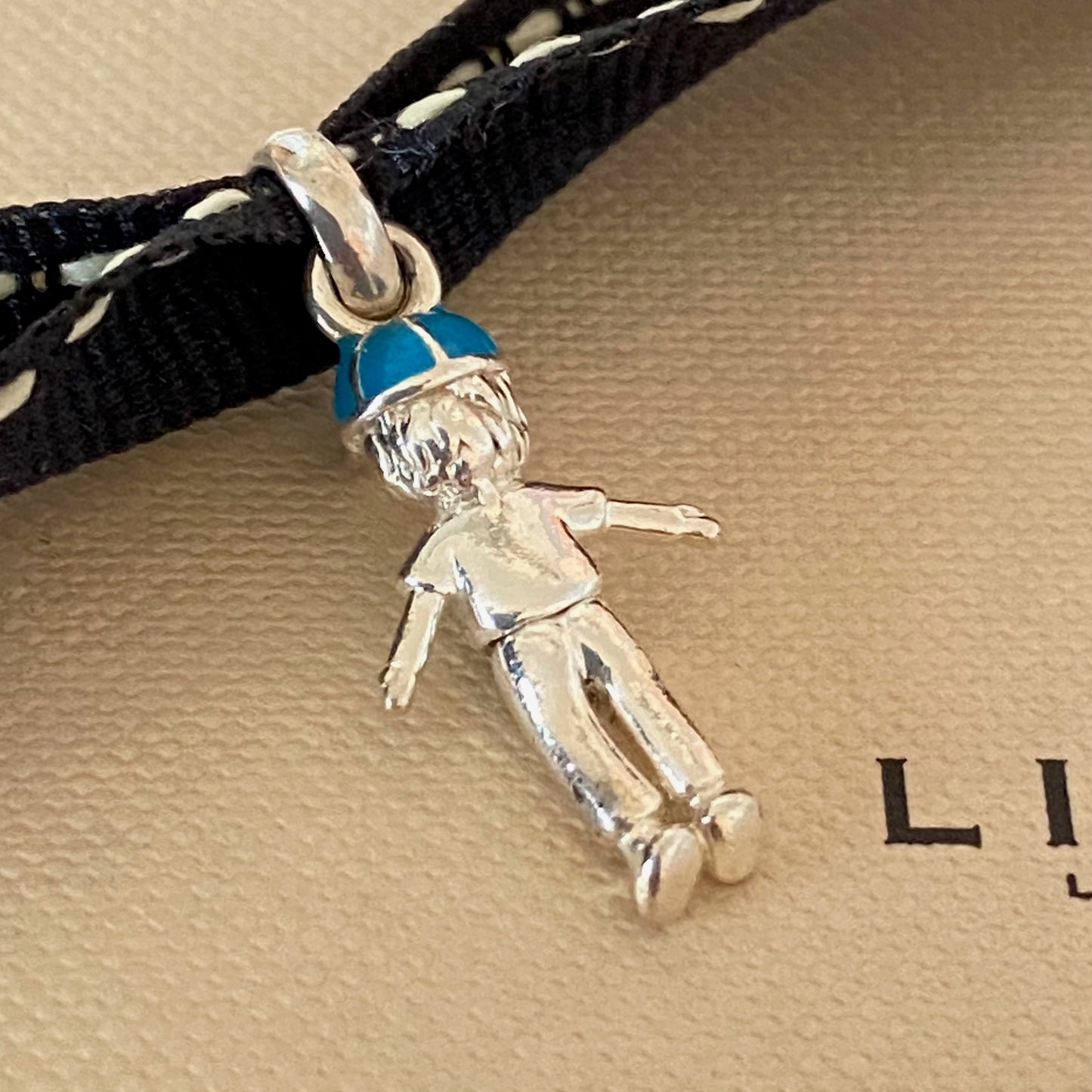 Links of London Sterling Silver Little Boy With Blue Hat  Charm Rare Collectible. Be the first to love this