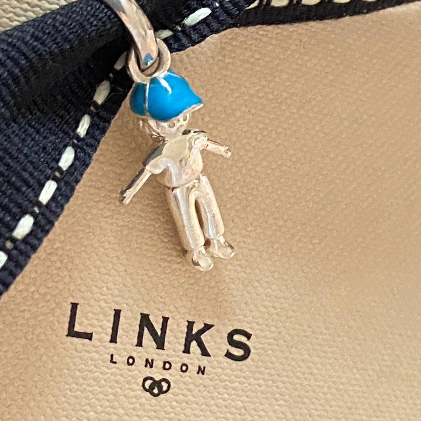 Links of London Sterling Silver Little Boy With Blue Hat  Charm Rare Collectible. Be the first to love this