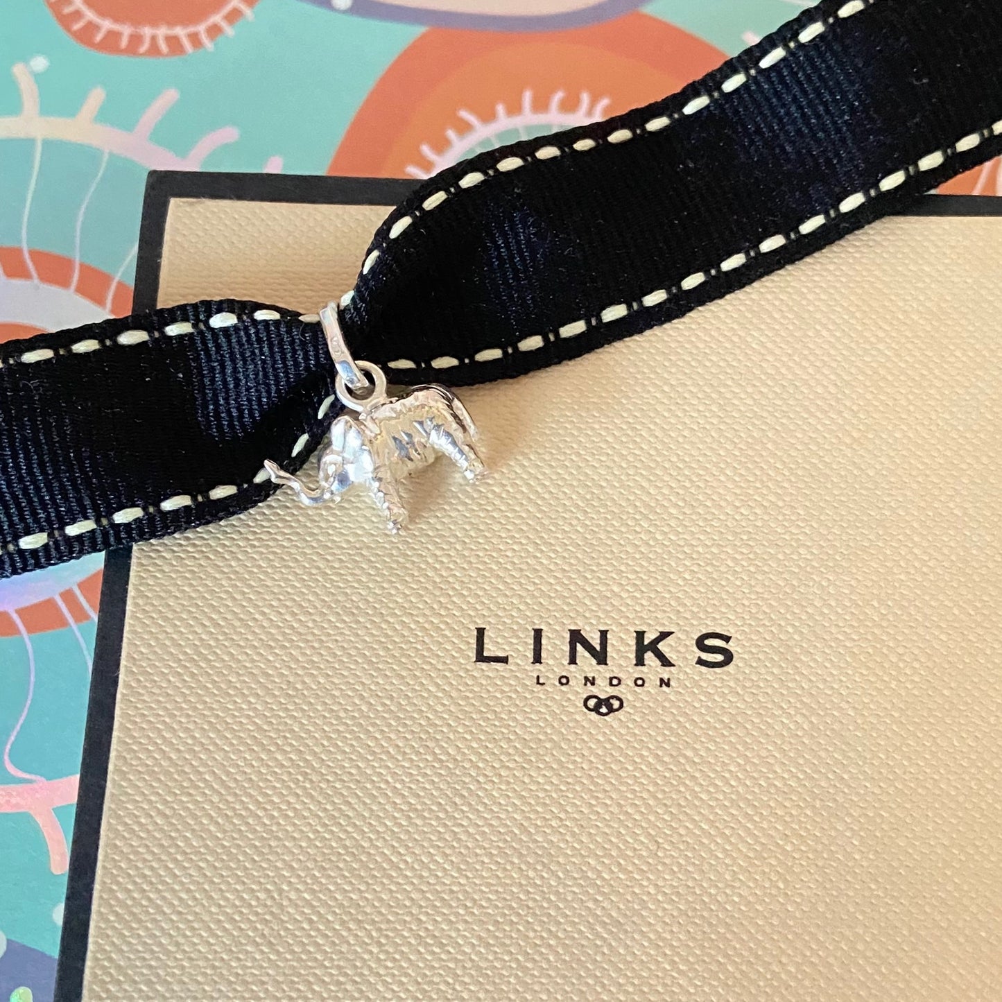 Links of London Sterling Silver Elephant Charm with an outward trunk