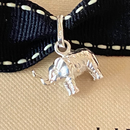 Links of London Sterling Silver Elephant Charm with an outward trunk