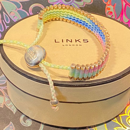 Links of London  Rainbow Friendship Sterling Silver Bracelet