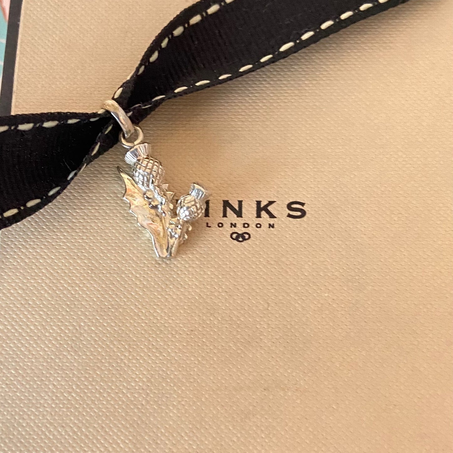 Links of London Sterling Silver vintage Thistle Charm