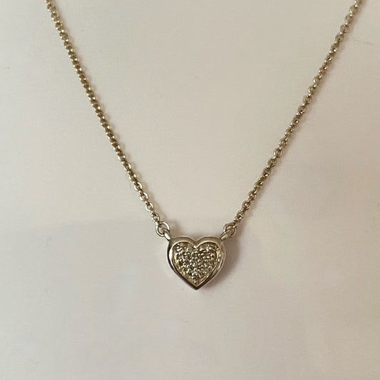 Links of London  Diamond Pave Essentials Heart Necklace