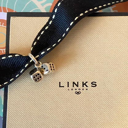 Links of London Sterling Silver two Dice Charm